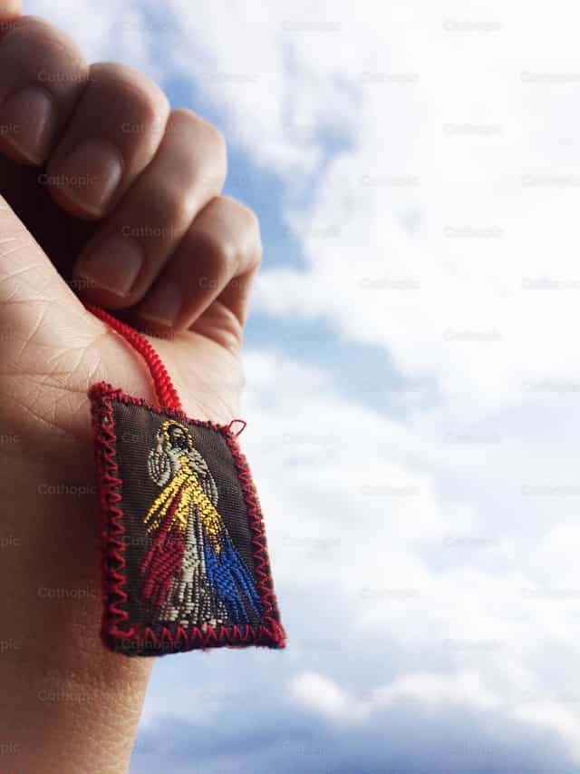 Magtiwala sa Kanyang awa - Mga Catholic stock image