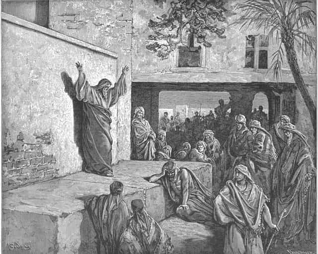 Pinag-uusig ni Mikas ang mga Israelita na Magsisi - Mga Catholic stock image - Larawan ni Restored Christian Art