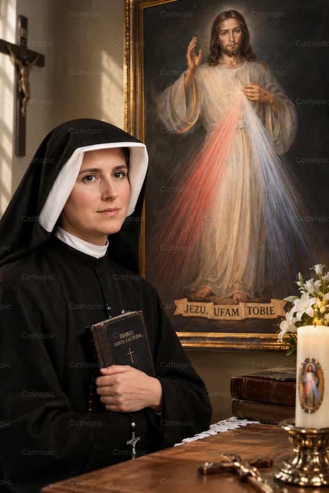 Saint Faustina Kowalska - Catholic stock images - Photo by Irene Maciá Doménech