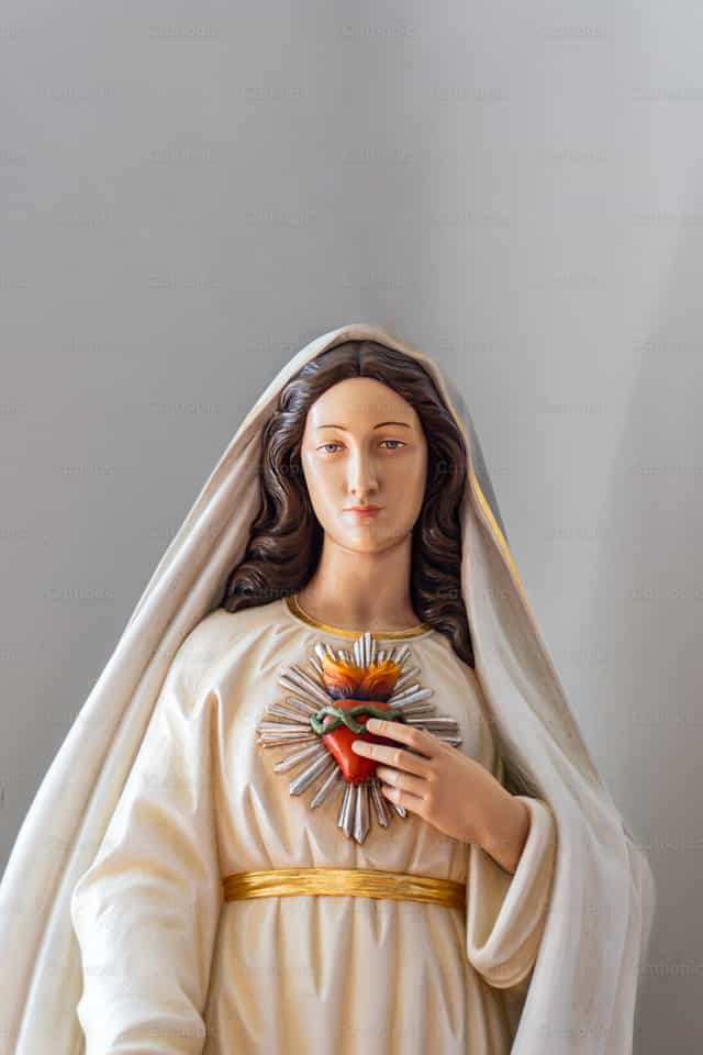 Puso ni Inang Maria - Mga Catholic stock image - Larawan ni Jakov Pleše
