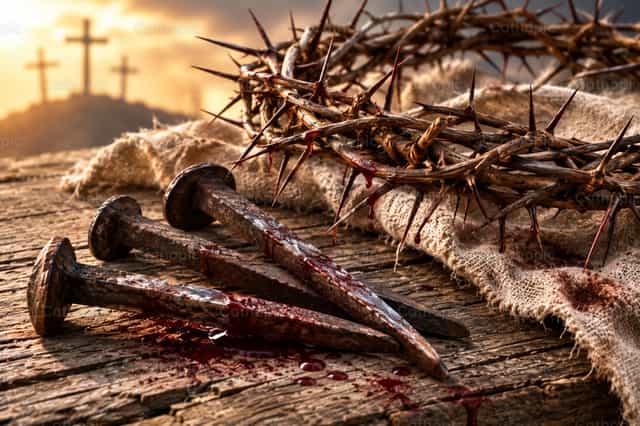 Símbolos da Paixão de Cristo - Imagens católicas de stock - Foto de Irene Maciá Doménech