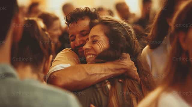 Adoptez l’accueil en communauté - Images catholiques de stock - Photo de Carolina BR