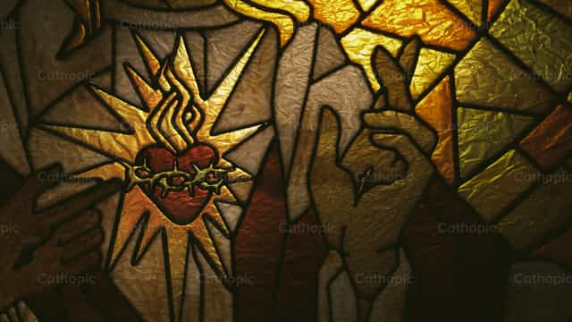Banal na Puso - Mga Catholic stock image