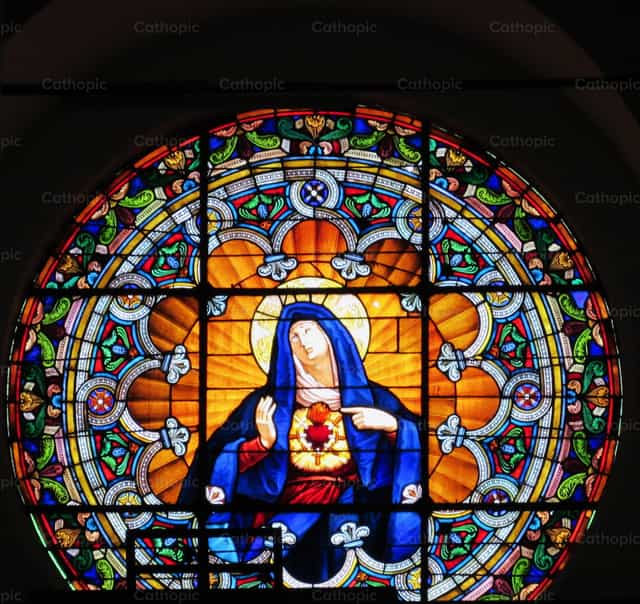Sacred Heart of Mary - Catholic stock images