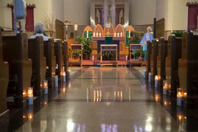 Buong Araw na Adorasyon - Mga Catholic stock image