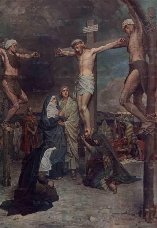 Jésus en croix - Images catholiques de stock - Photo de Restored Christian Art