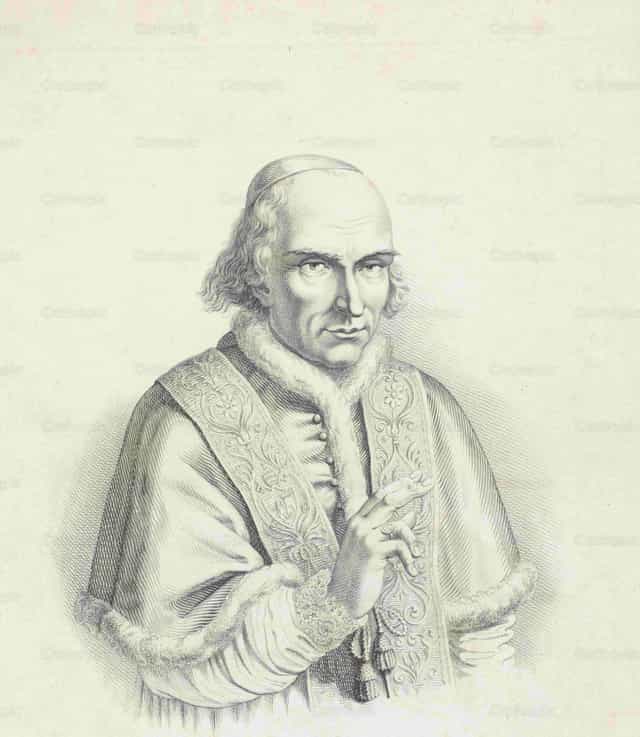 VIII. Piusz pápa portréja - Katolikus stockképek - Fotó: Cathopic