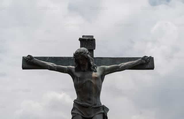 Christus gekruisigd - Katholieke stockfoto's