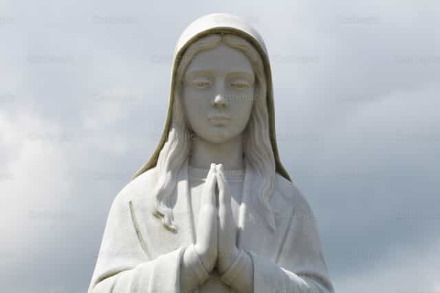 Statue of the Virgin Mary - Catholic stock images