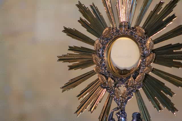 Exposition of the Blessed Sacrament - Catholic stock images