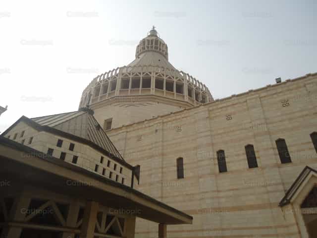 Basilica dell’Annunciazione - Immagini stock cattoliche