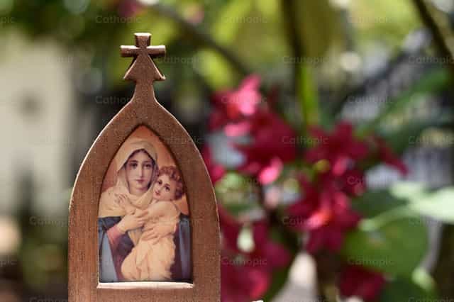 Maagd Maria - Katholieke stockfoto's