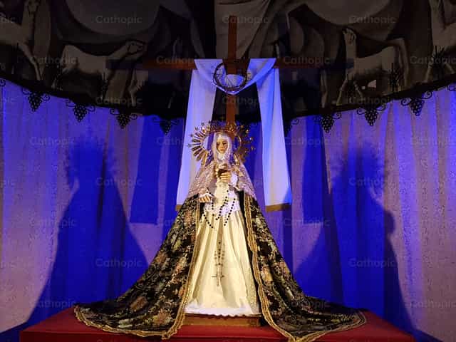 Condolences to Our Lady - Catholic stock images