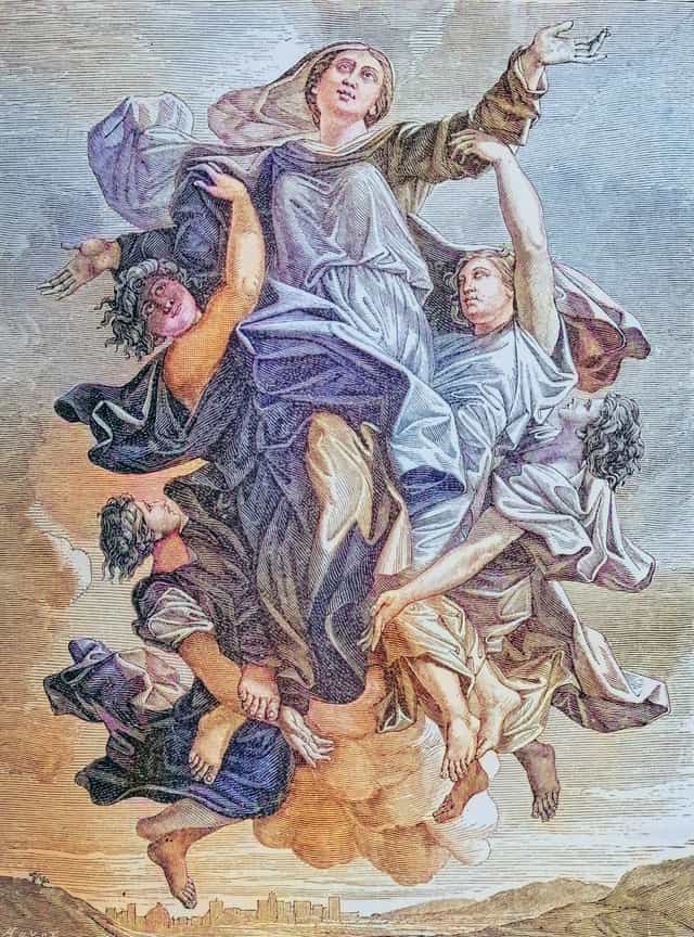 A Assunção de Maria - Imagens católicas de stock