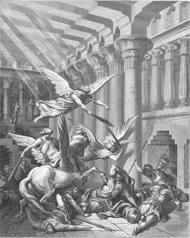 Heliodorus is cast down - Catholic stock images