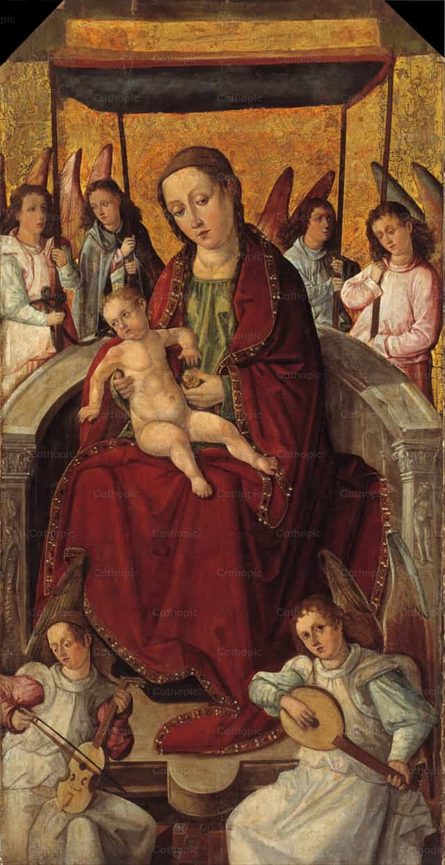 A Virgem Maria e o Menino Jesus - Imagens católicas de stock