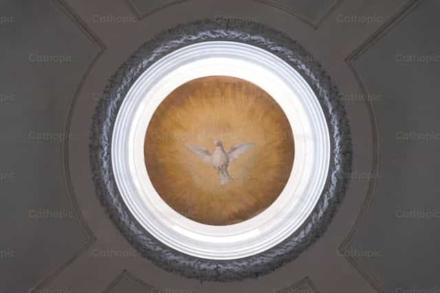 Representation of the Holy Spirit - Catholic stock images