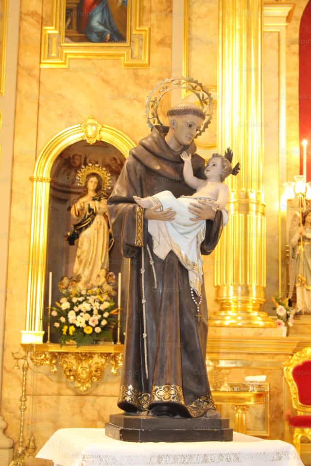 San Antonio ng Padua - Mga Catholic stock image