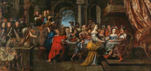 Le festin d’Hérode - Images catholiques de stock