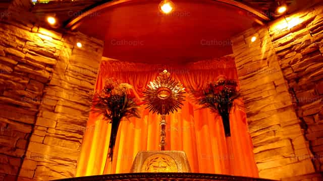 Blessed Sacrament - Catholic stock images