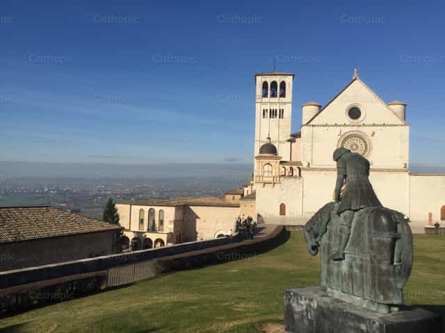 Basiliek van Sint-Franciscus van Assisi - Katholieke stockfoto's