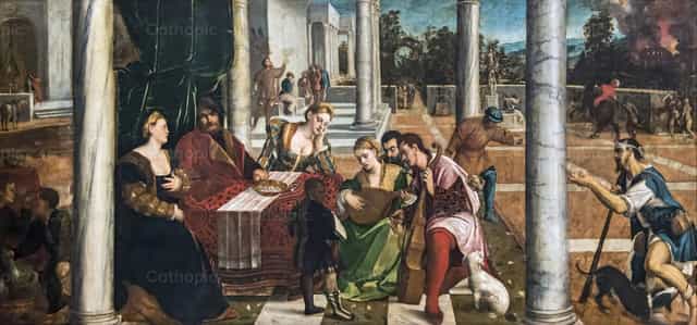 A gazdag ember és Lázár - Katolikus stockképek - Fotó: Restored Christian Art