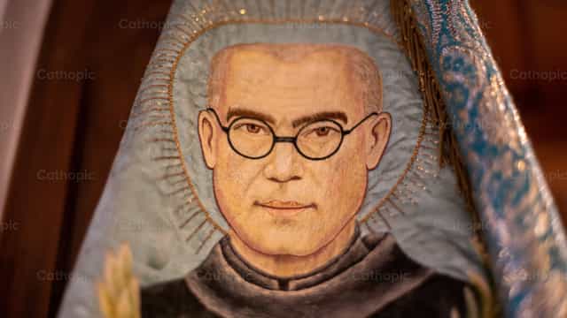 Maximilian Kolbe - Katholieke stockfoto's
