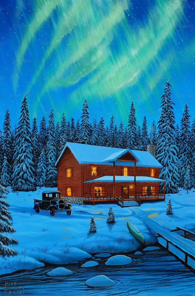 Aurora boreal - Banco de imágenes católicas - Fotografía por Mike Bennett
