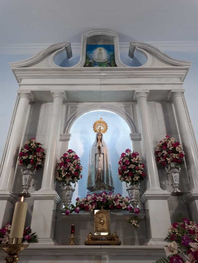 Dedication to Our Lady of Fatima - Catholic stock images