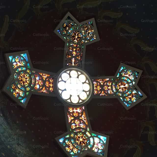 Krus sa Jerusalem - Mga Catholic stock image