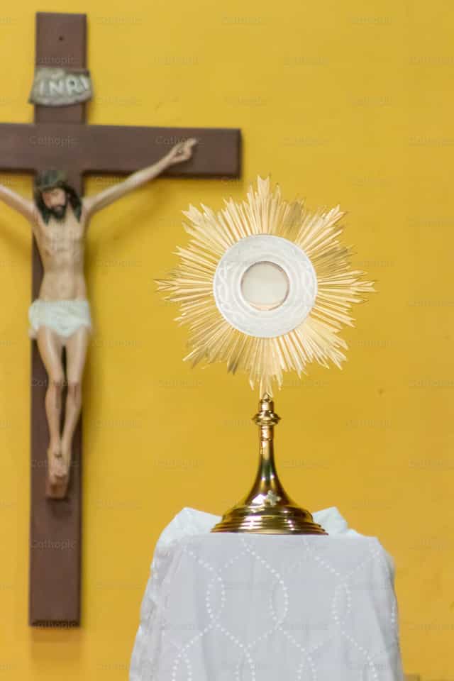Blessed Sacrament - Catholic stock images