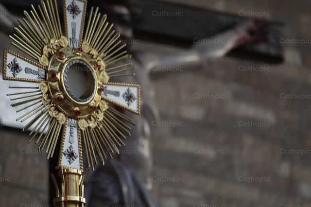 Prière - Images catholiques de stock