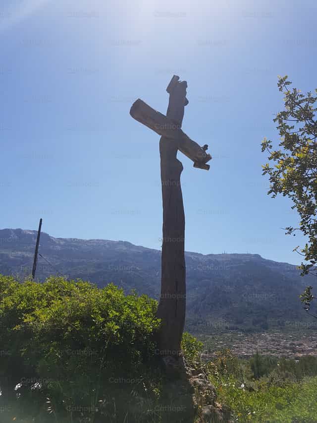 Pace di montagna - Immagini stock cattoliche