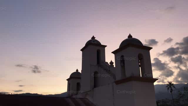 Sunset with God - Catholic stock images