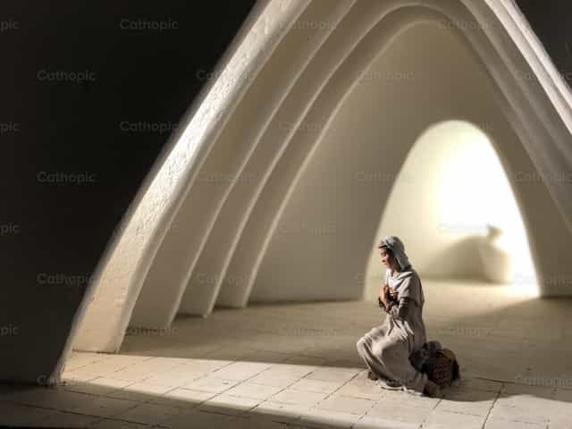 Eis a serva do Senhor - Imagens católicas de stock