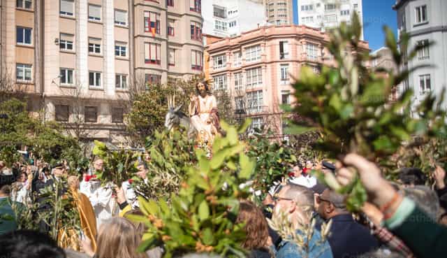 Entrada triunfal de Jesús en Domingo de Ramos - Banco de imágenes católicas - Fotografía por Yandry Fernández Perdomo