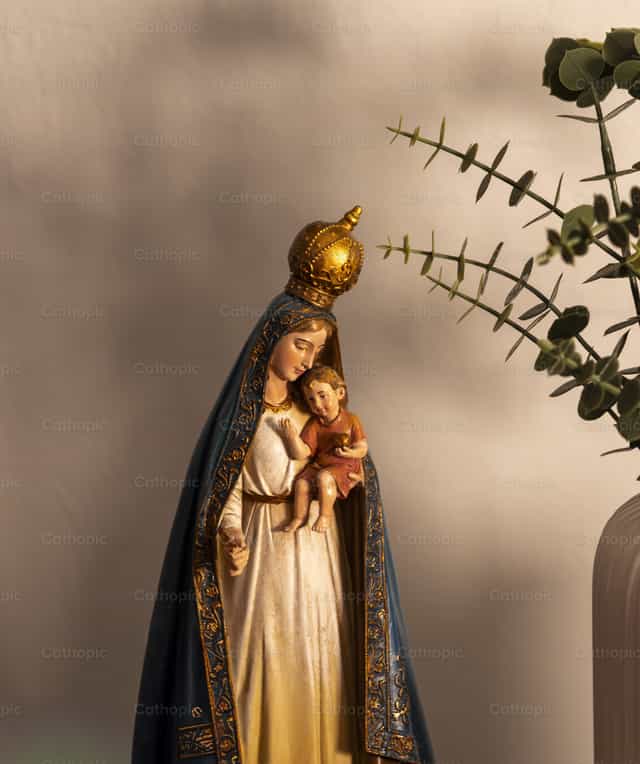 Blessed Mother and Baby Jesus - Catholic stock images - Photo by Fr. Sebastian Munoz