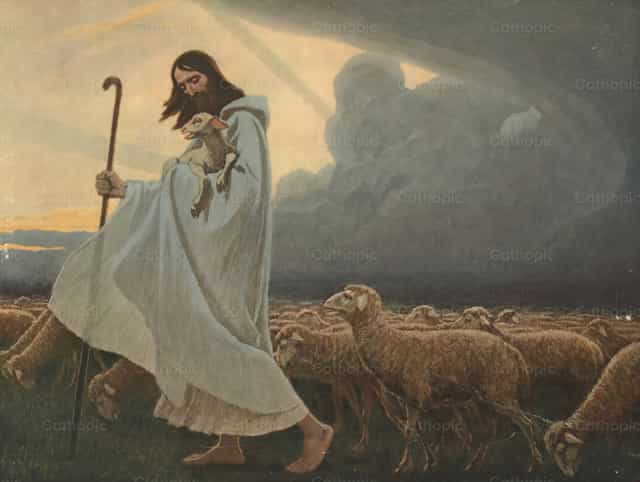 선한 목자 - 가톨릭 스톡 이미지 - 사진 제공 Restored Christian Art