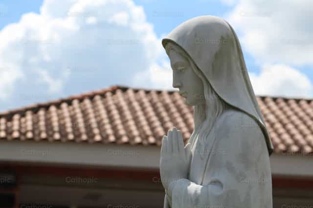 Statue of the Virgin Mary - Catholic stock images