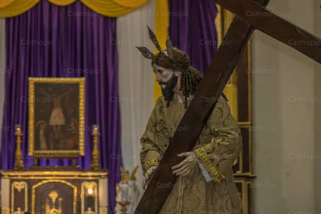 Jesus Nazareno da Saúde - Imagens católicas de stock