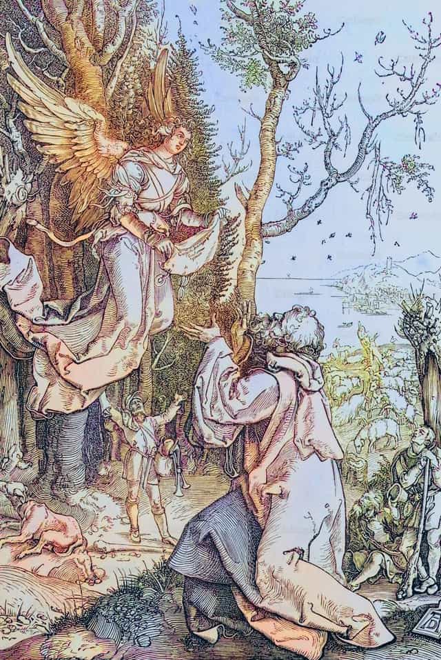 一位天使向圣若亚敬显现 - 天主教图库图片 - 摄影： Bible and Art