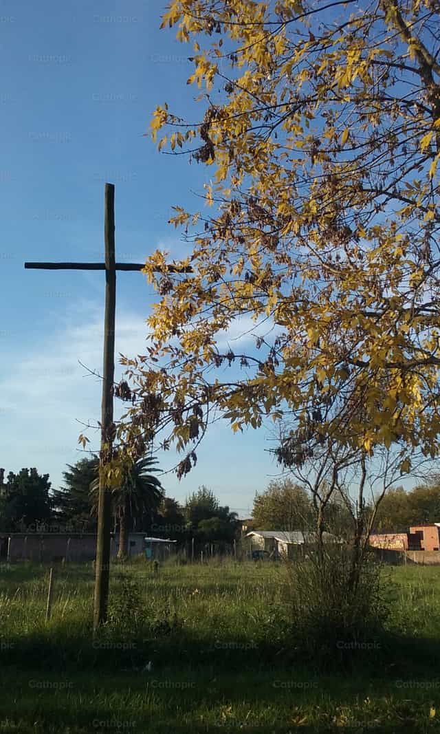 Cruz en el campo - Banco de imágenes católicas