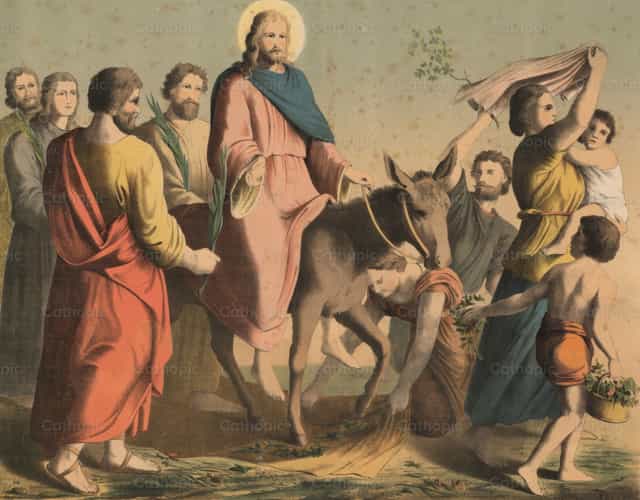 A jeruzsálemi bevonulás - Katolikus stockképek - Fotó: Restored Christian Art