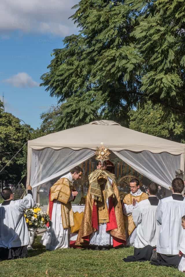 Exposition of the Blessed Sacrament - Catholic stock images