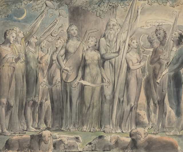 Giobbe e la sua famiglia ritrovano la prosperità - Immagini stock cattoliche - Foto di Restored Christian Art