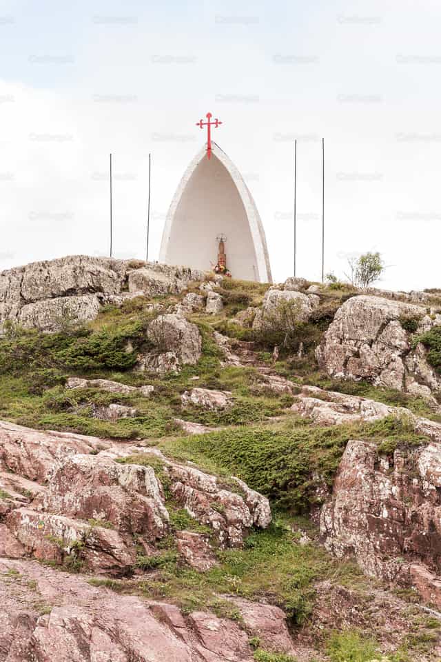 Capilla en camino de Santiago de Compostella - Banco de imágenes católicas