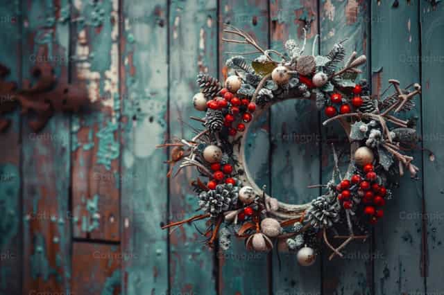 Small Advent wreath - Catholic stock images