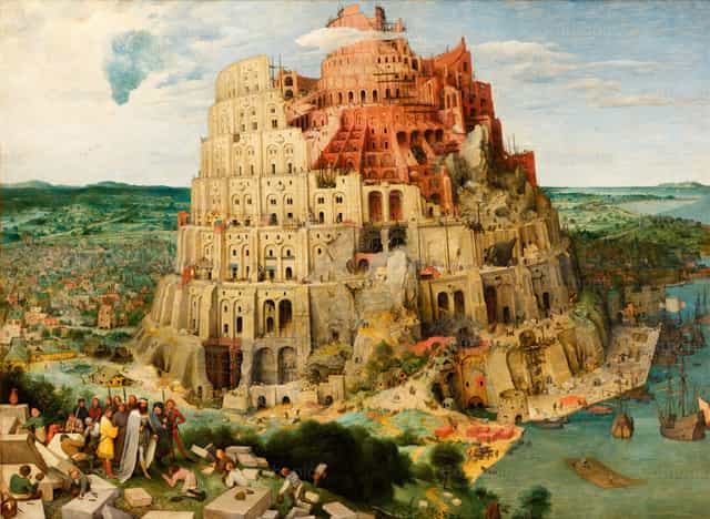Wieża Babel - Katolickie zdjęcia stockowe