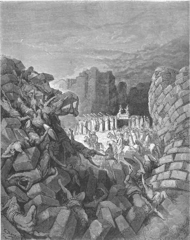 여리고의 성벽이 무너짐 - 가톨릭 스톡 이미지 - 사진 제공 Restored Christian Art
