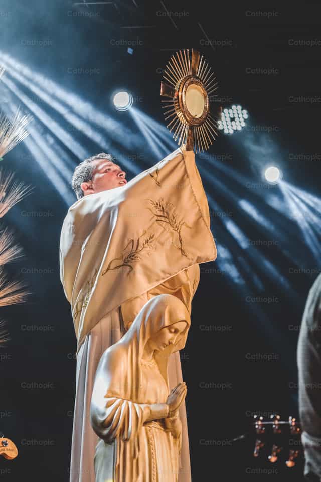 Jésus, sacrement - Images catholiques de stock